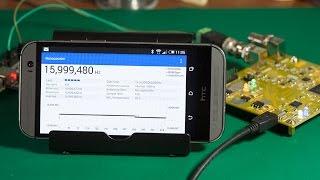A frequency counter built with an FPGA STM32F072 and an Android GUI