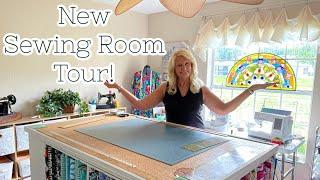 New & Improved Sewing Room #roomtour #designtutorial