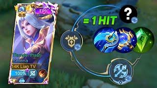 TOP SUPREME SELENA 90% WINRATE SECRET BUILD TRICK TUTORIAL 2024 best build one shot