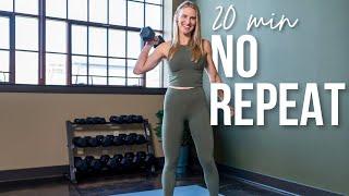 Full Body Workout with Dumbbells  NO REPEAT