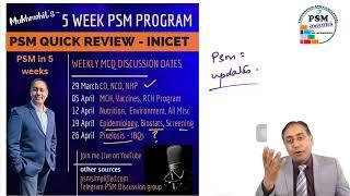 Week #4 -Epidemio screening and biostats - PSM PUNCH for INICET23