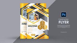 Company Business Flyer Design In Photoshop - Adobe Photoshop Tutorial