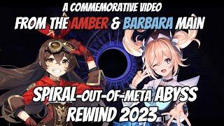 Spiral Abyss Rewind 2023 - A Barbara and Amber Mains Abyss Journey - Genshin Impact
