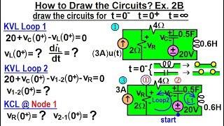 Electrical Engineering Ch 9 2nd Order Circuits 8 of 76 How to Draw the Circuit Ex 2B