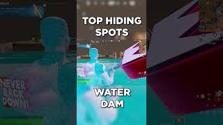 TOP HDING SPOTS - Water DAM #fortnite #fortniteranked #fortnitetips