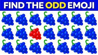 FIND THE ODD EMOJI OUT in this Odd Emoji Puzzle  Odd One Out Puzzle  Find The Odd Emoji Quizzes