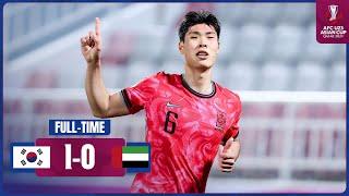 Full Match  AFC U23 Asian Cup Qatar 2024™  Group B  Korea Republic vs United Arab Emirates