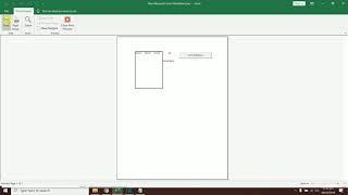 how create print preview button in excel