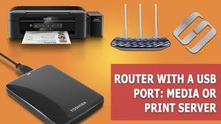 How to Configure File Storage FTP  Media or Print Server for a USB Port Router 