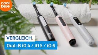 Oral-B iO 4 iO 5 iO 6 Zahnbürsten  Vergleich