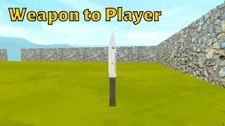 Ursina First person shooter game video 3 Weapon to player