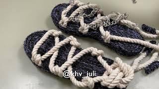 Переделываю старую обувь  JiJi вязание