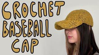 How to Crochet over a Baseball Cap Crochet Baseball Cap Tutorial Alexandria Masse