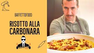 IL RISOTTO ALLA CARBONARA DI BAFFETTOFOOD. Da leccarsi il baffetto.