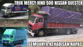 Truk Mercy Hino 500 wingbox Nissan Quester Kehabisan napas Saat Nanjak 