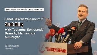 Genel Başkan Yardımcımız Suat Kılıç MYK toplantısı sonrası basın açıklamasında bulunuyor.