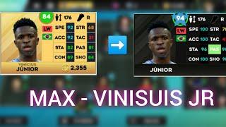 Max - Vinisuis Jr  FitnessTechnical full  Dream League Soccer 2023  Maxing rating