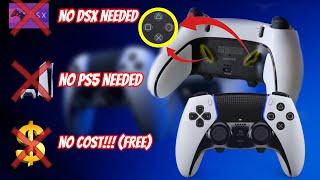 How to Edit and Assign The Back Buttons of DualSense Edge Controller wo PS5 or DSX Software FREE