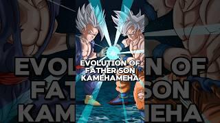 The Evolution of Father-Son-Kamehameha.. #goku #vegeta #dbs #anime