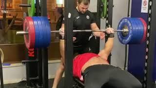 Levan Saginashvili 230 kg 507lbs 4X  bench press Raw