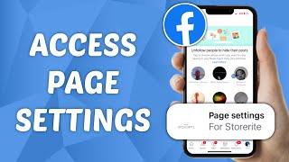 How to Access Page Settings on Facebook