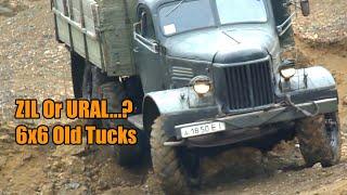 Amazing Russian Old Trucks 6x6 Off Road URAL Truck Or ZIL Truck ?