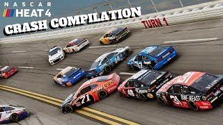 NASCAR Heat 4 Crash Compilation