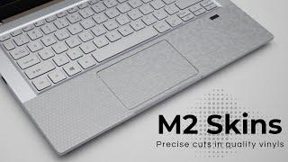 M2Skins Acer Swift X 2021 Advanced Palm Rest Skin Installation