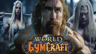 Warcraft characters train Asmongold