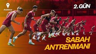  Galatasarayımız Avusturya kampının ikinci gününde sabah antrenmanını gerçekleştirdi