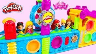 Disney Princesses Get Birthday Surprise Toys from Magic Play Doh Mega Fun Factory Playset