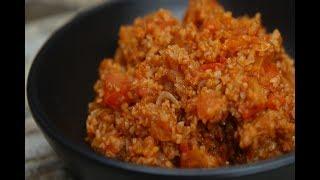 برغل مع بندورة طماطمLebanese Bulghur Wheat with Tomatoes