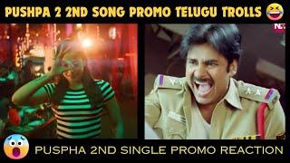 pushpa 2 second single promo troll reaction  pushpa 2 second single promo reaction  pushpa 2 song