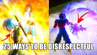 25 WAYS TO DISRESPECT AND TROLL YOUR OPPONENT IN XENOVERSE 2