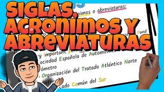  SIGLAS ACRÓNIMOS y ABREVIATURAS