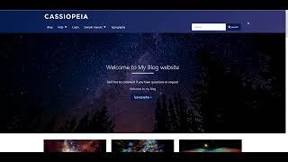 how to change the front image banner of Joomla 4 Cassiopeia template