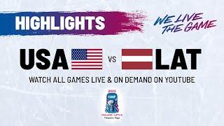 Highlights  USA vs. Latvia  2023 #IIHFWorlds