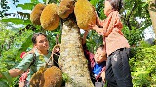 On the way to the market I sold all my giant jackfruit.