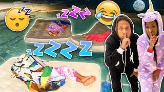 AHVI YAYA AND KARISSA WOKE UP IN THE SWIMMING POOL PRANK