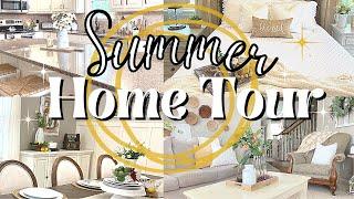 SUMMER HOME TOUR 2021  FARMHOUSE COUNTRY CHIC DECORATING IDEAS  DECOR IDEAS FOR LATE SUMMER