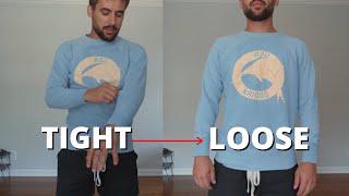 How to Stretch Your Small Clothes  DIY clothing hack