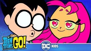 Teen Titans Go en Latino  Robin y Starfire la historia de amor  DC Kids