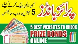 5 Websites to Check Prize Bonds  How to Check Prize Bond Online  Prize Bond Check Karne Ka Tarika