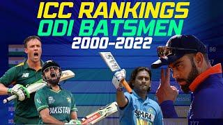 ICC RANKINGS ODI BATSMEN2000-2022