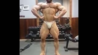 Bodybuilder Posing  Big Bulge