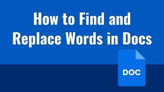 How to Find and Replace Words in Docs
