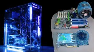 BLUE acrylic build - Intel Pentium 4 + GeForce 6800 GT