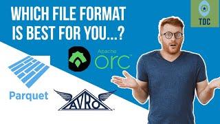 File Formats Big Data- Parquet Avro ORC  The Data Channel