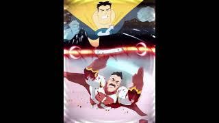 Captain Hero vs Omni Man #edit #invincible #omniman