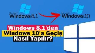 Windows 8.1den Windows 10a Geçiş Nasıl Yapılır?  USB CD DVD YOK